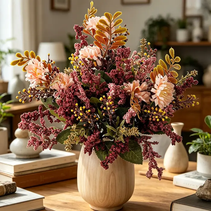 Fleur artificielle en soie