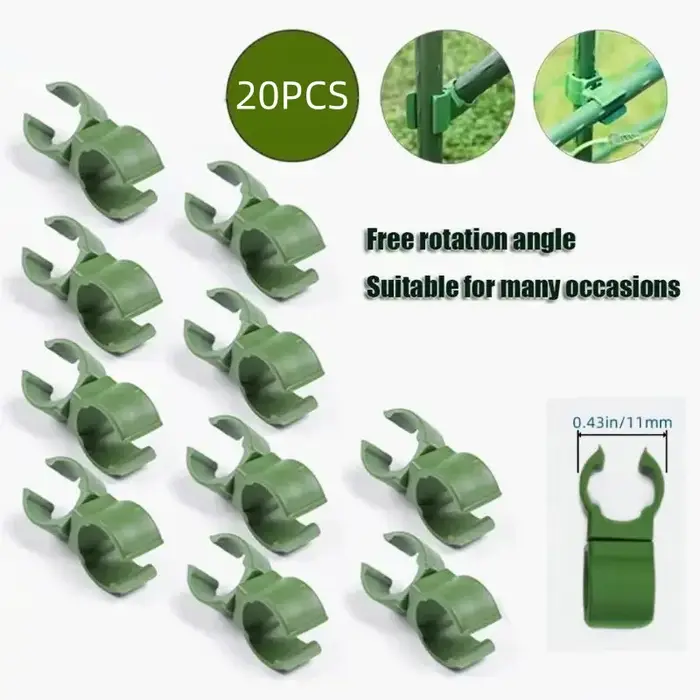 Lot de 20 bâtons de support pour plantes de concombre et de tomate