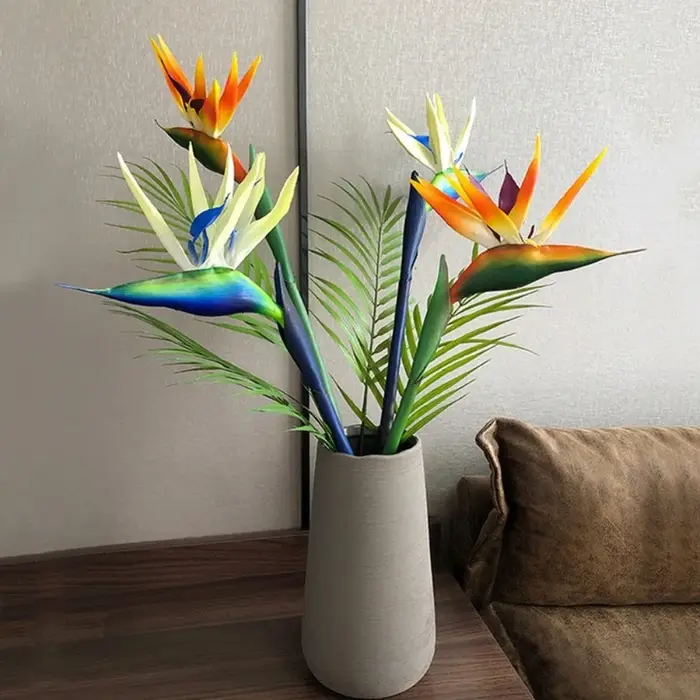 Fleurs artificielles Strelitzia à longue tige