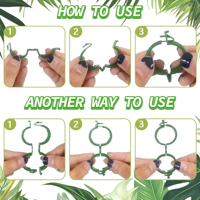 Clips de Support pour plantes-Clips à tomates pour treillis de ficelle
