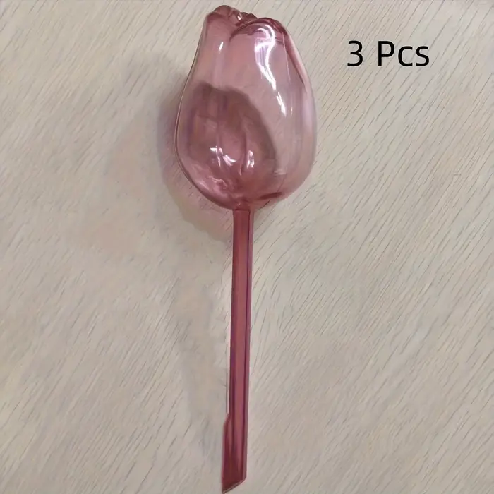 3 boules d'irrigation en forme de tulipe avec un design à embout étroit pour prolonger le temps d'ir