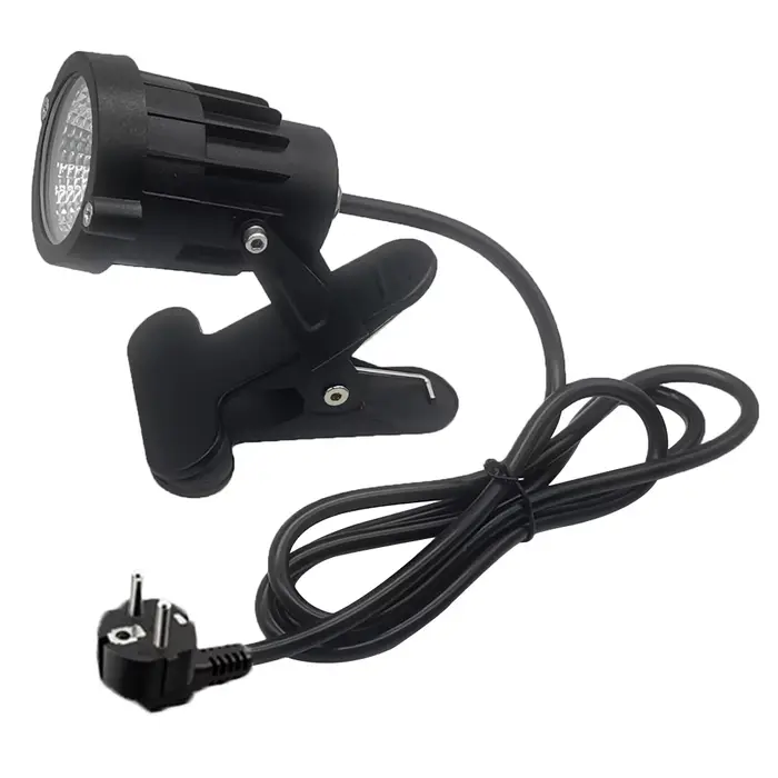 Pince LED Spot intérieur plantes décor Accent éclairage Clip sur lumières Uplight avec prise pour bu