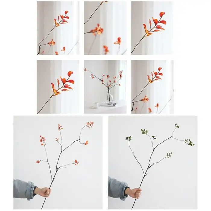 Feuilles d'érable artificielles en plastique