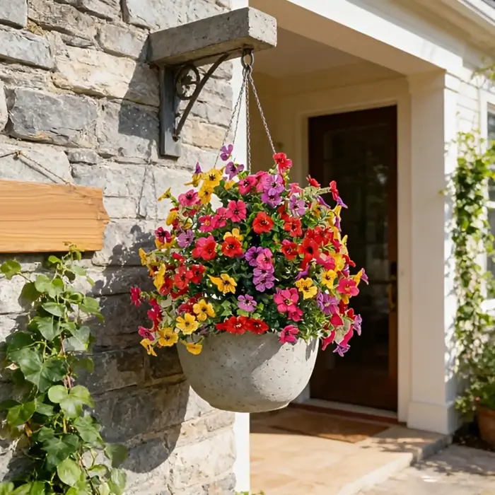 Fleurs artificielles pour l'extérieur