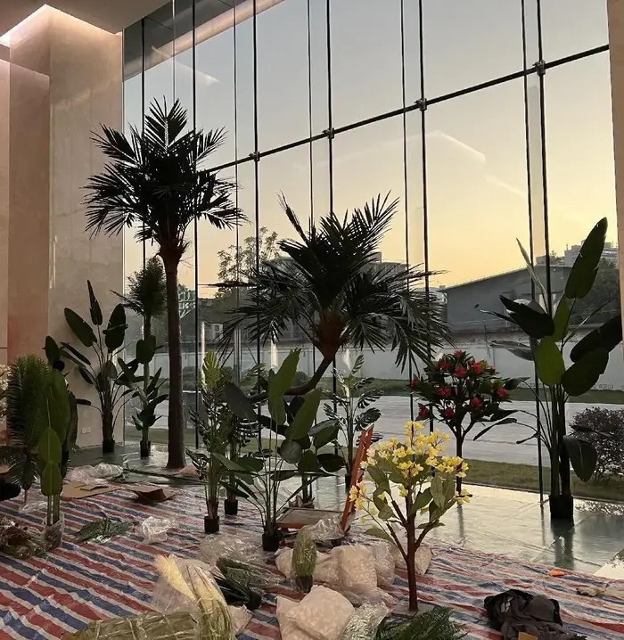 Simulation de plante verte