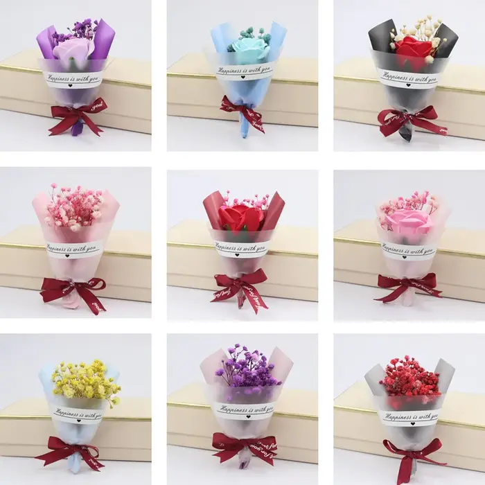 Mini petit bouquet de fleurs séchées