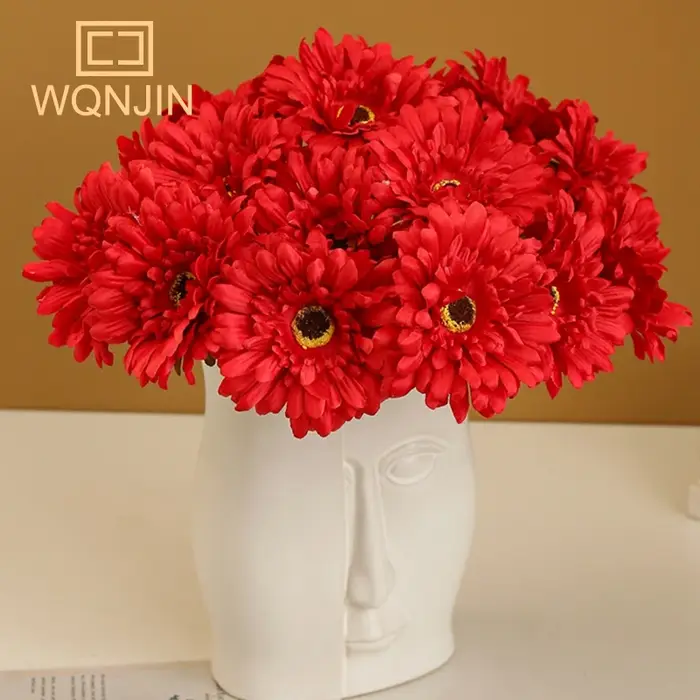 Branche de Fleurs Artificielles Gerbera