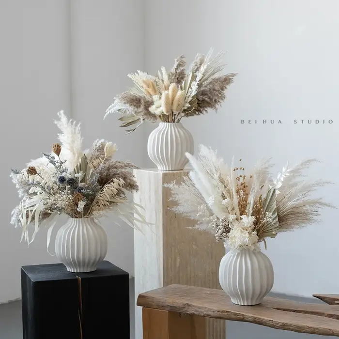 Bouquet de fleurs séchées/réelles Maillard