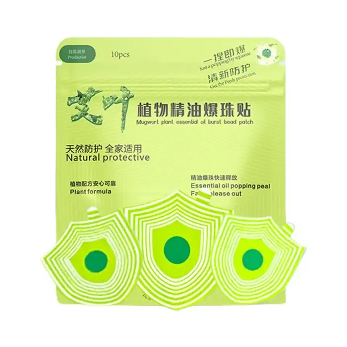 Lot de 10 autocollants anti-moustiques à formule végétale pour l'été, patchs anti-piqûres adaptés au