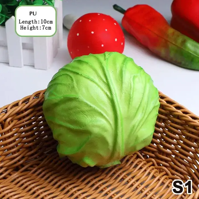 Chou artificiel, modèle de chou simulé vert/violet