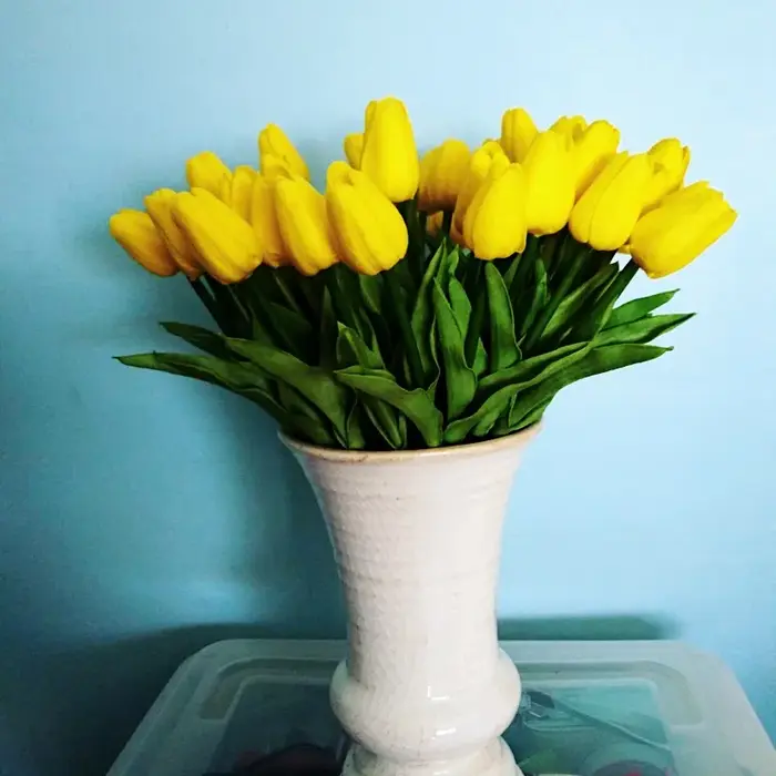 3/5/10/15/20 pièces tulipes fleurs artificielles vraie touche fleur Bouquet