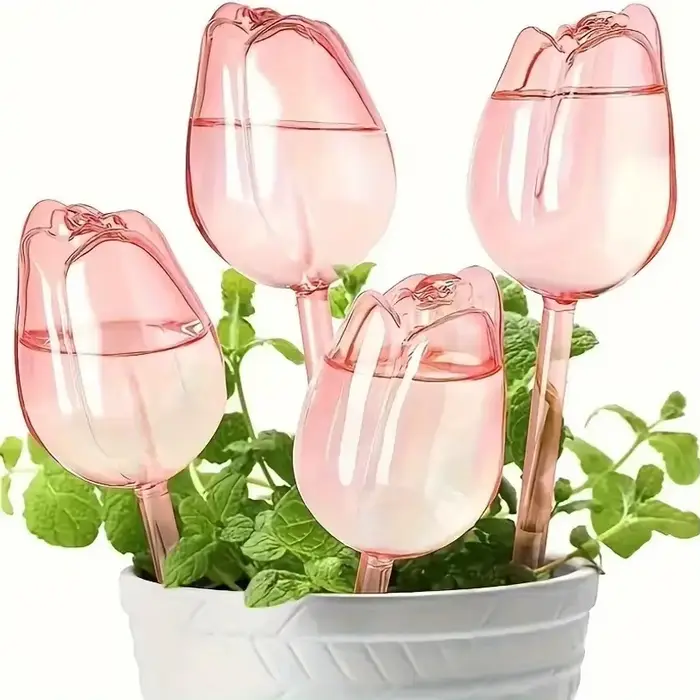 Boules d'arrosage pour plantes tulipes roses