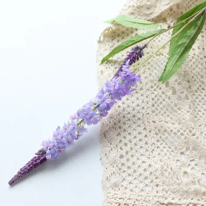 Fleur de simulation de lavande pour affichage de fenêtre, petites fausses plantes fraîches, pôle lon