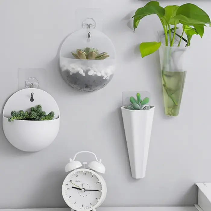 Pot de fleurs mural de style jardin