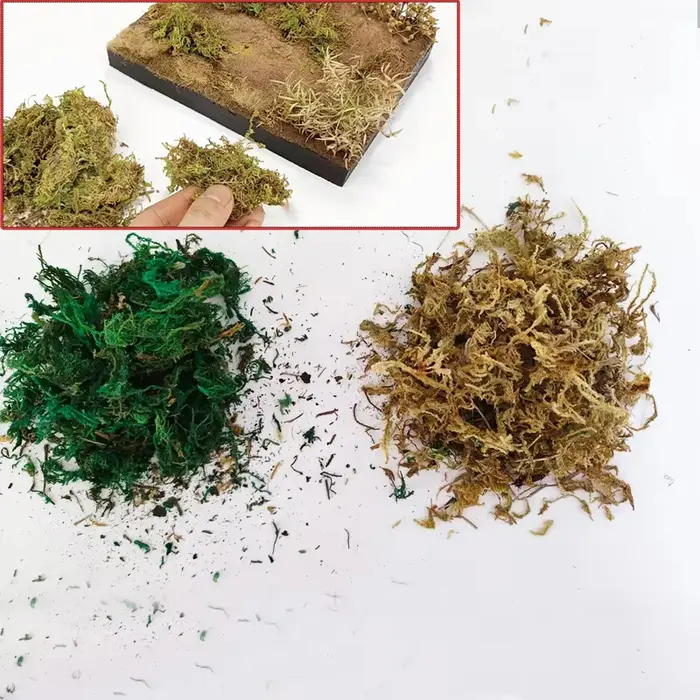 Kits de modèles de grappes d'herbe de mousse de Simulation 10g, pour scène de paysage militaire Makiing, matériaux végétaux, accessoires de Diorama
