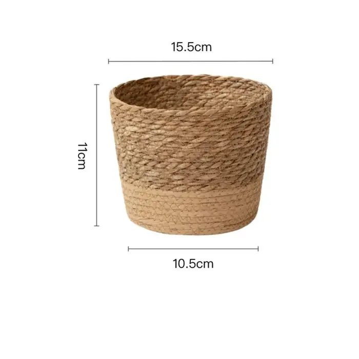 Mir de rangement en rotin tissé à la main WUNICEF, pot de fleurs en paille tissée, pot de fleurs de 