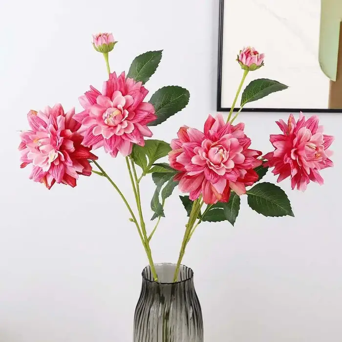 Fleur de Dahlia Artificielle Effet Réel