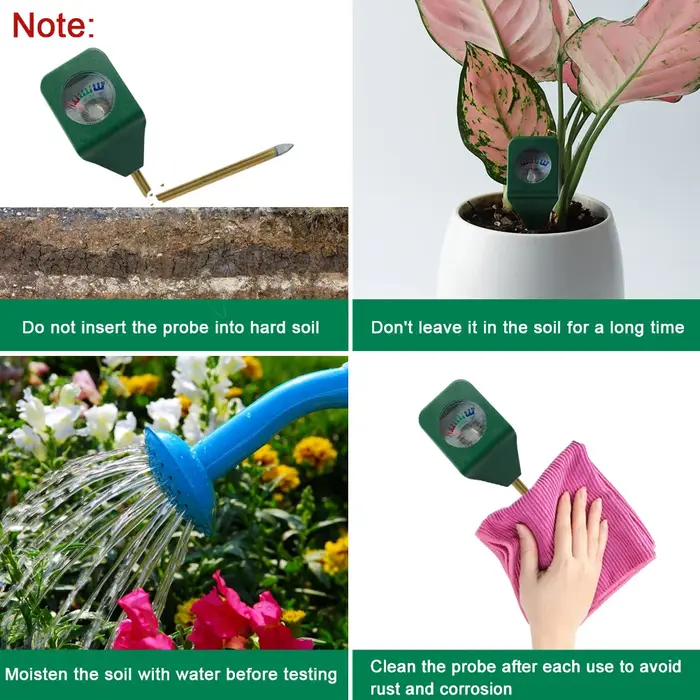 Testeur d'humidité du sol, humidimètre, détecteur, outil de test pour plantes de jardin et fleurs, analyseur de sol pour plantes en pot d'intérieur et plantation