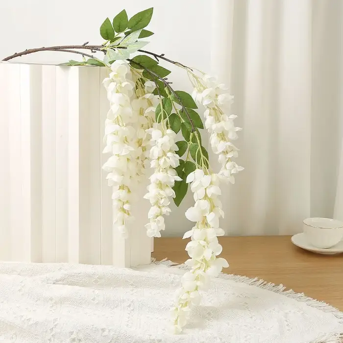 Guirlande de fleurs artificielles en soie