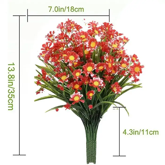 1 paquet de marguerites artificielles résistantes aux UV