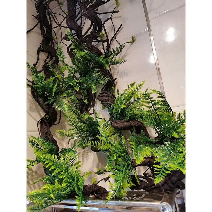 1.75 mètres vigne artificielle feuille verte Simulation Rose rotin plante branche décoration bureau bricolage