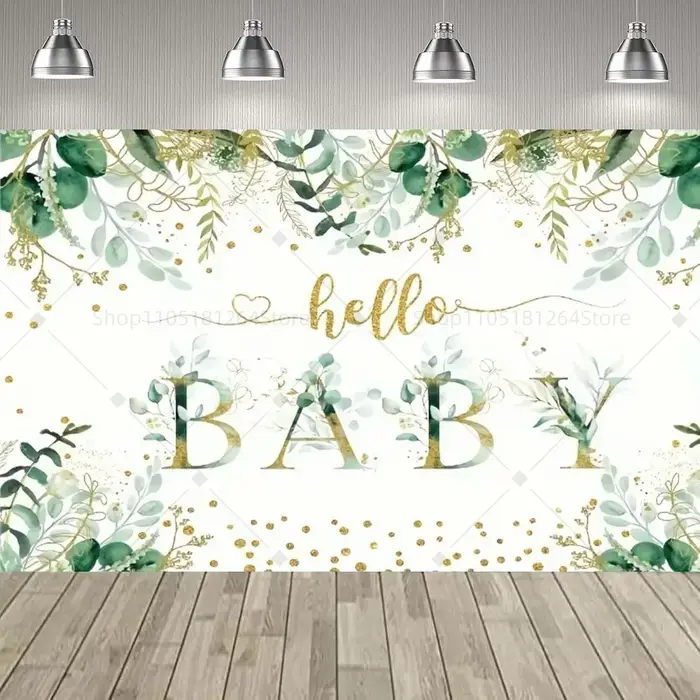 Plantes vertes feuilles d'eucalyptus décoration de fête toile de fond fleurs