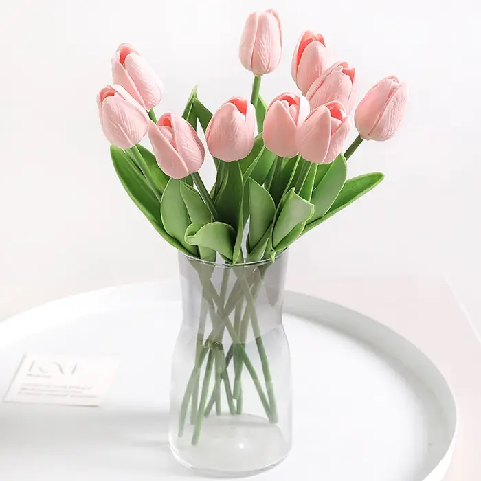 Bouquet de fleurs artificielles tulipes, 5/10 pièces, fausses fleurs en mousse pour décoration de sa