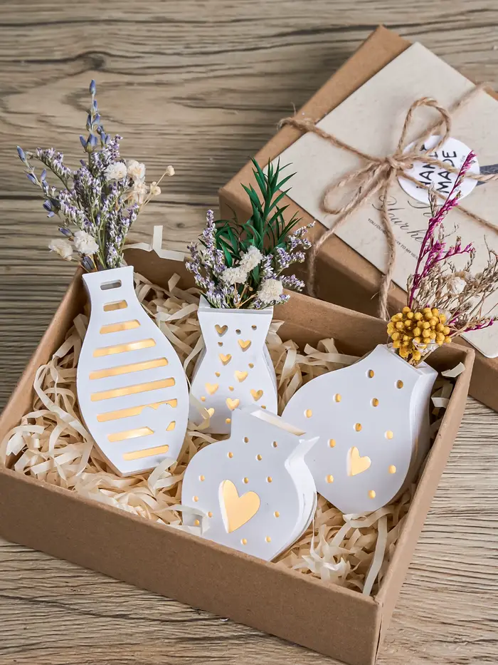 Mini Vase de fleurs séchées en Silicone