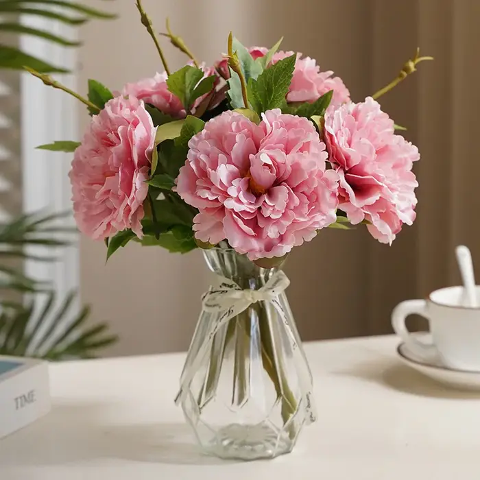 Pivoines artificielles à branches courtes