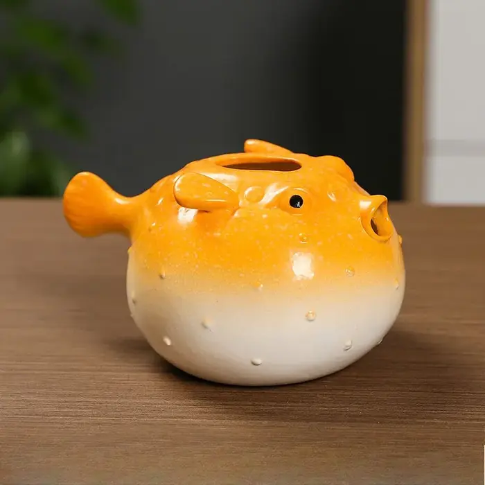 Poisson en céramique succulente planteur Globefish poterie bonsaï Pot Cactus plante Pot de fleurs Ai