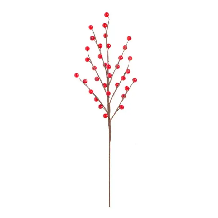 Usine simulée Holly Petit Fruit Rouge En Gros Nouvel An Maison De Noël salon Décor De Mariage Fleur Tir Placement Prop