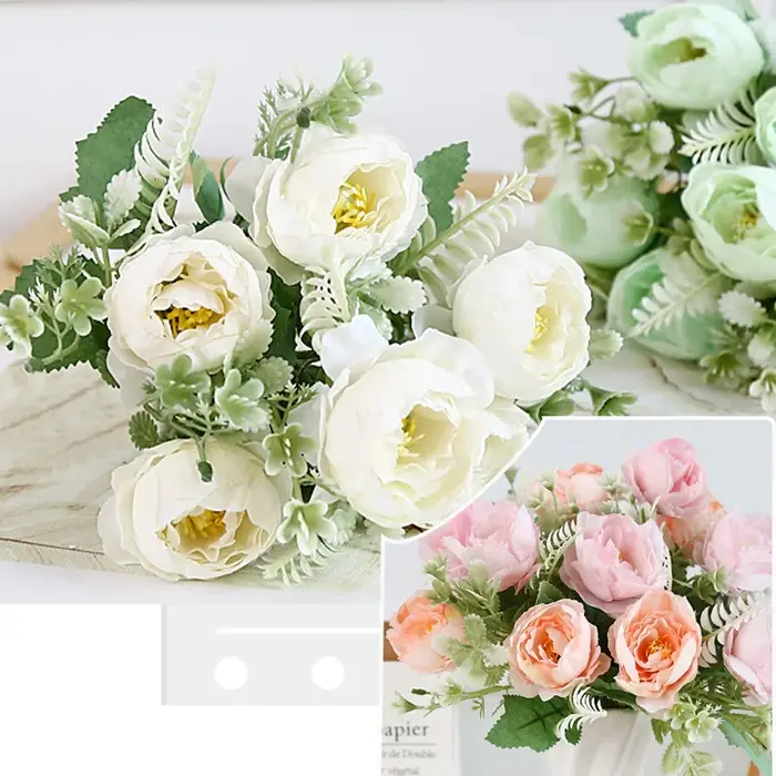 Pivoines artificielles roses