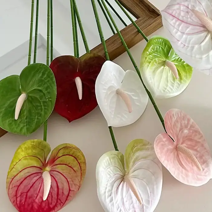 Fleur d'Anthurium Artificielle 62 cm