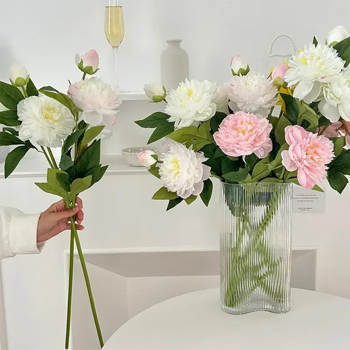 Fleurs de pivoine artificielles à Double pétale