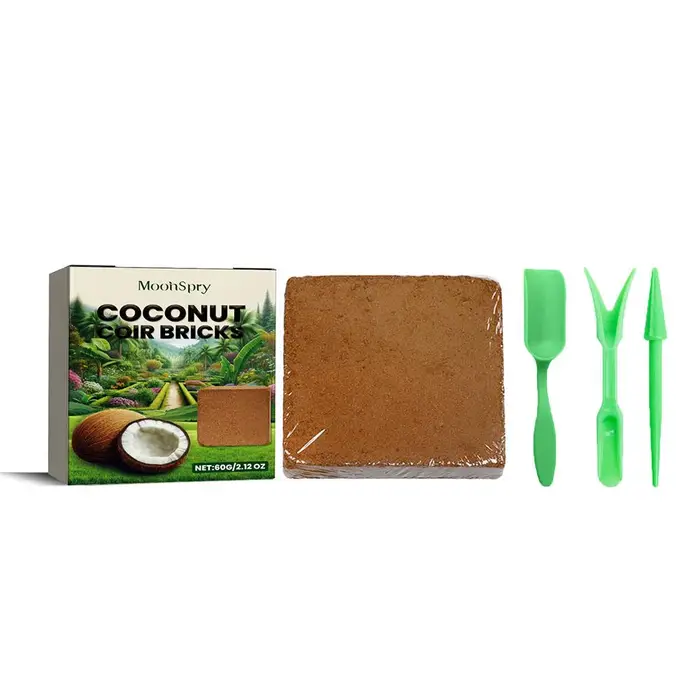 Brique de fibres de coco - Substrat de terreau organique