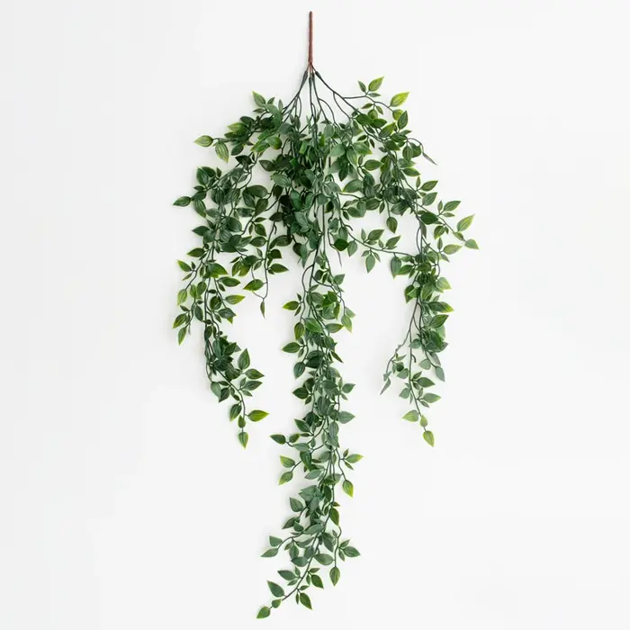 Plante de lierre artificielle en plastique, feuilles vertes, décoration murale pour mariage, Noël, m