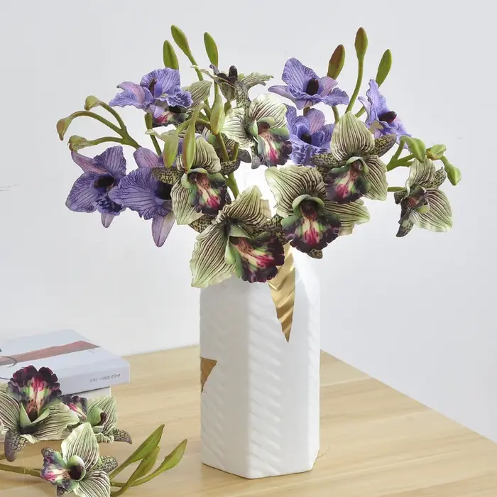 Fleurs d'orchidées Bandai artificielles