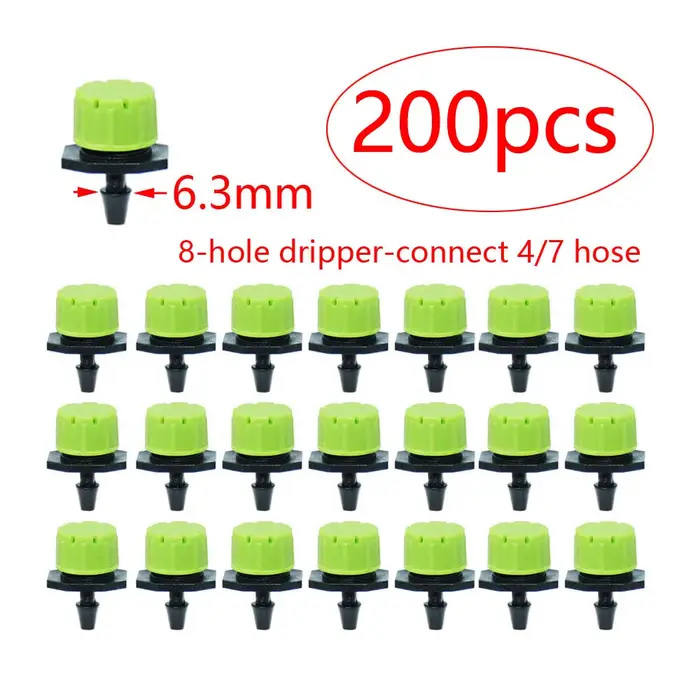 30-1000 pièces 4/7mm buse d'irrigation de jardin goutteur réglable arrosage système