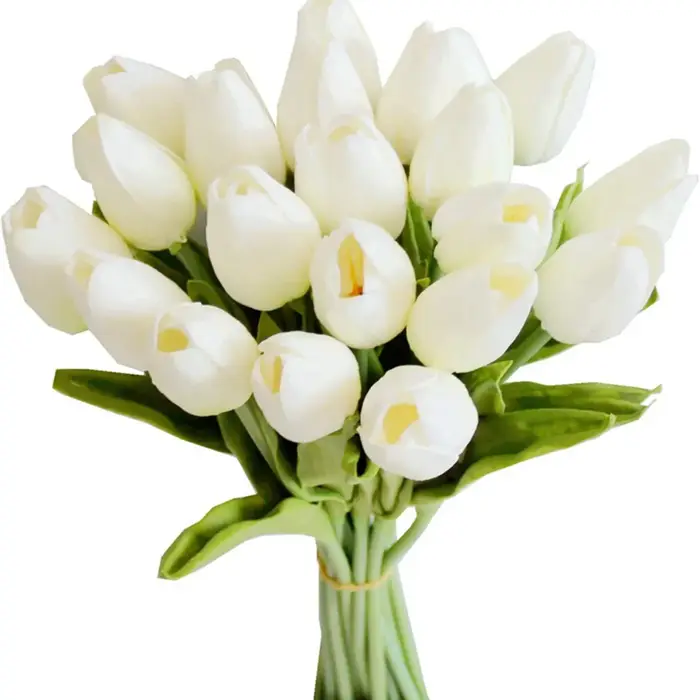 Fleurs de tulipes artificielles réalistes au toucher