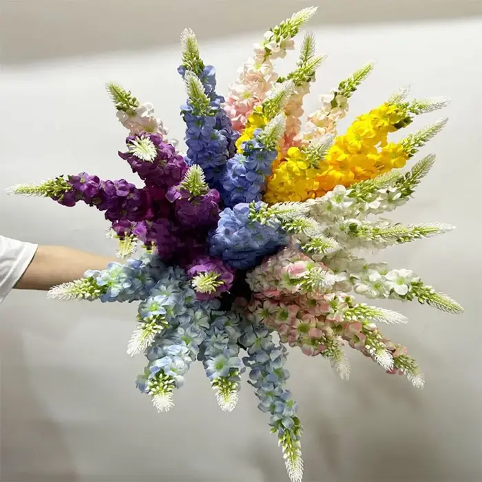 5 tiges de fleurs artificielles de jacinthe