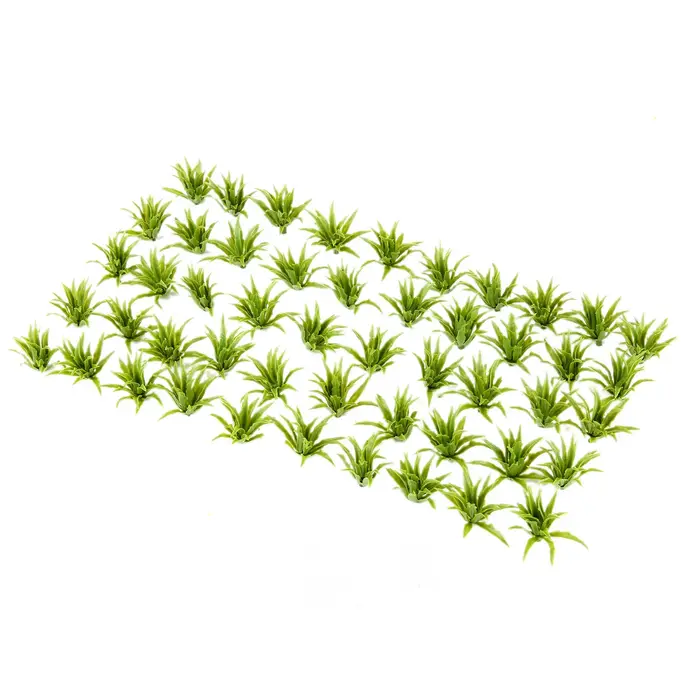 50pcs arbustes verts modèle de buisson plantes artificielles chemin de fer jeu de guerre parc Diorama paysage HO 3.5 cm