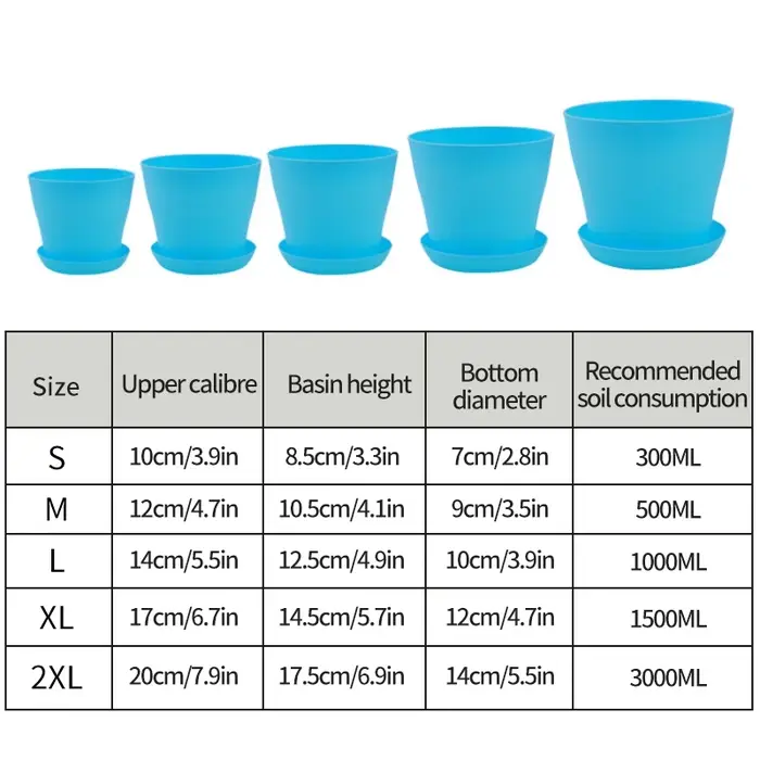 Pots à fleurs en plastique pour plantes