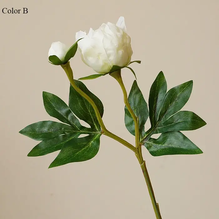Style européen 2 têtes simulé pivoine mariage maison décoration douce Arrangement floral