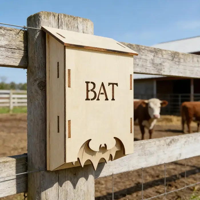 Abri pour chauves-souris en bois pour jardin, habitat animalier, pour jardiniers, propriétaires, amateurs de nature, agriculteurs, arrière-cour, ferme, verger