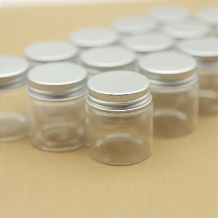 6/12/24 pcs/lot bocaux en verre décoratifs 50 ml bouteille