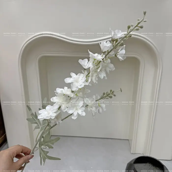 Fleur artificielle de flocage Delphinium à 2 têtes