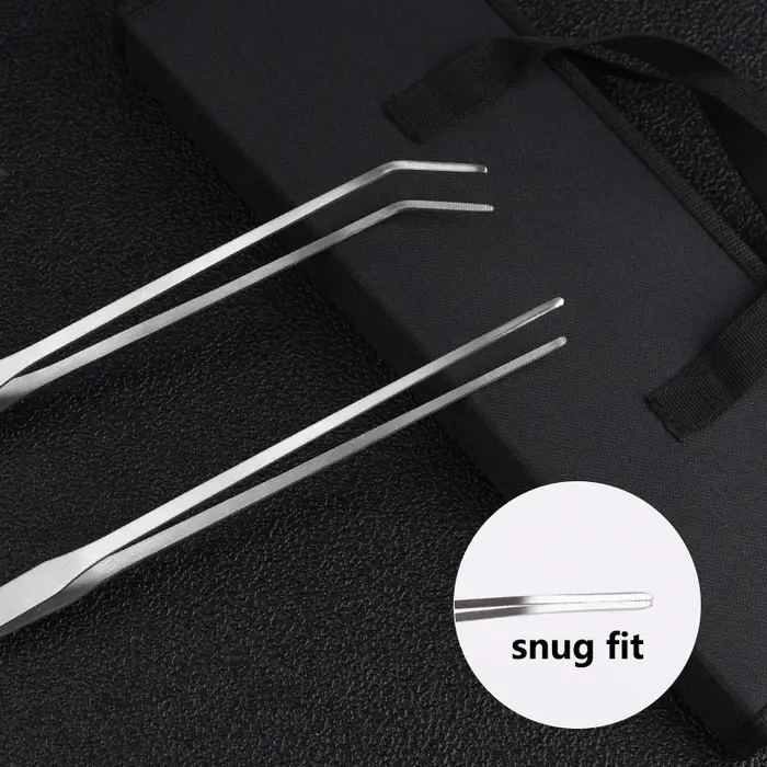 Ensemble d'outils de ciseaux d'aquarium, ciseaux ondulés, pincettes pour plantes, herbes, outils de