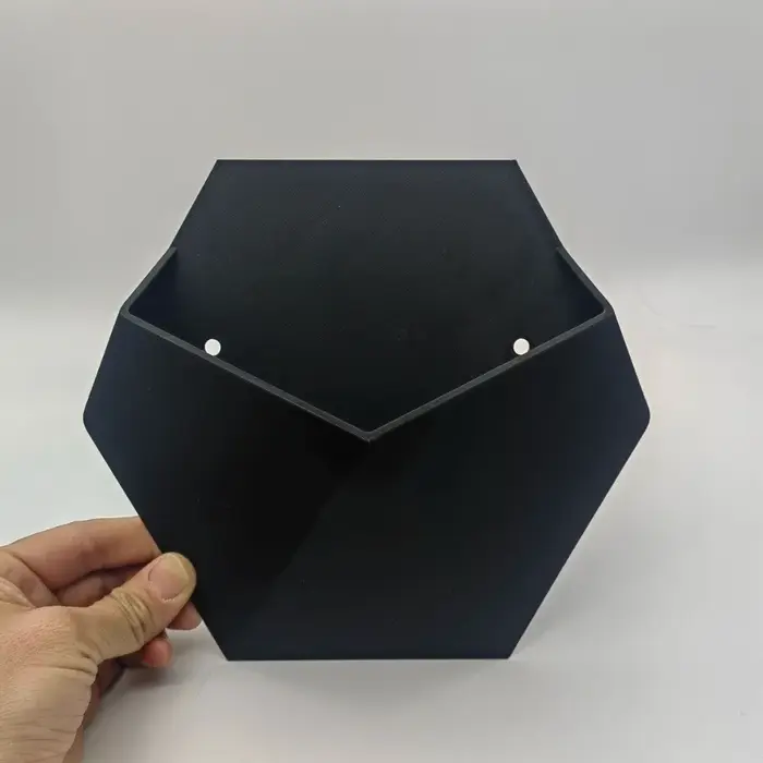 Pot de fleurs hexagonal géométrique imprimé en 3D