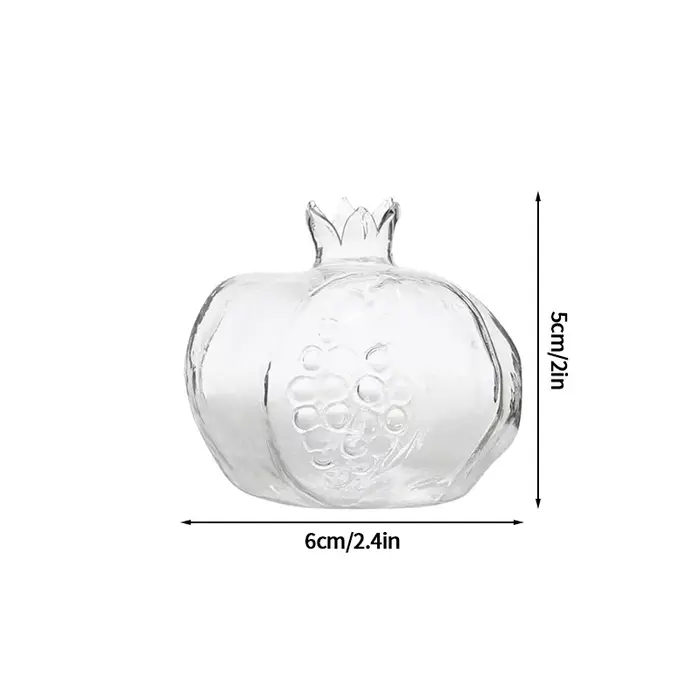Vase à grenade en verre, petite bouteille de fleurs moderne, Vase décoratif de bureau, décoration de