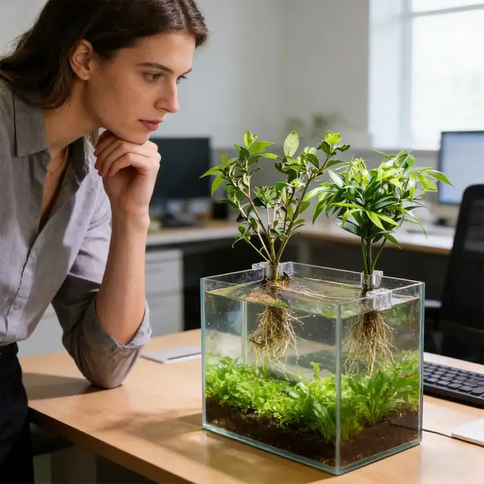 Lot de 6 supports pour plantes d'aquarium